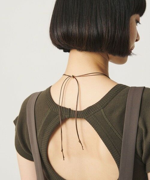 BEAUTY&YOUTH UNITED ARROWS / ビューティー&ユース ユナイテッドアローズ ネックレス・ペンダント・チョーカー | リング コード チョーカー | 詳細4