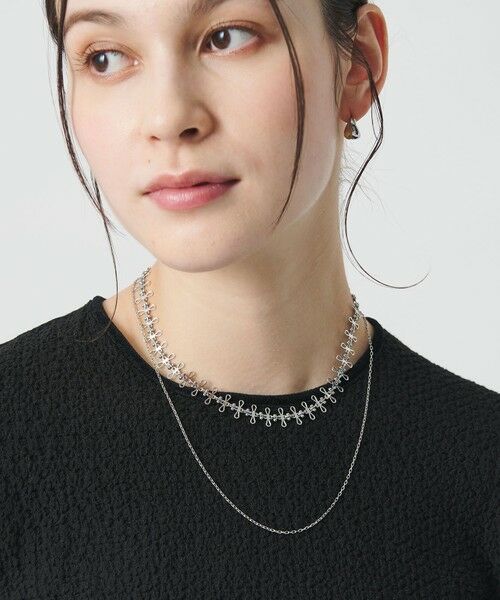 BEAUTY&YOUTH UNITED ARROWS / ビューティー&ユース ユナイテッドアローズ ネックレス・ペンダント・チョーカー | メタル ユニークチョーカー×ネックレス/2P（SILVER）