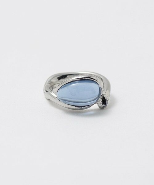 BEAUTY&YOUTH UNITED ARROWS / ビューティー&ユース ユナイテッドアローズ リング | クリアストーンモチーフ ドロップ リング（SILVER）
