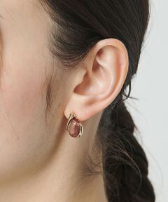 BEAUTY&YOUTH UNITED ARROWS / ビューティー&ユース ユナイテッドアローズ ピアス・イヤリング | クリアストーンモチーフ ドロップ ピアス