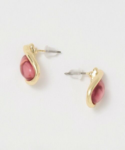 BEAUTY&YOUTH UNITED ARROWS / ビューティー&ユース ユナイテッドアローズ ピアス・イヤリング | クリアストーンモチーフ ドロップ ピアス | 詳細1
