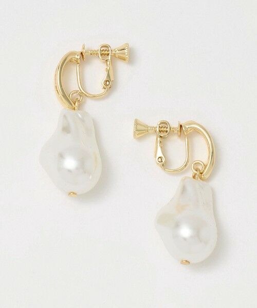 BEAUTY&YOUTH UNITED ARROWS / ビューティー&ユース ユナイテッドアローズ ピアス・イヤリング | バロックパールモチーフ イヤリング（OFF WHITE）