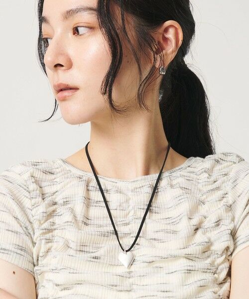 BEAUTY&YOUTH UNITED ARROWS / ビューティー&ユース ユナイテッドアローズ ネックレス・ペンダント・チョーカー | メタル ハートモチーフ コードチョーカー ネックレス | 詳細1
