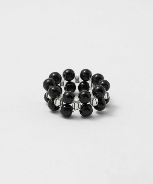 BEAUTY&YOUTH UNITED ARROWS / ビューティー&ユース ユナイテッドアローズ リング | カラー ガラスビーズ リング（BLACK）