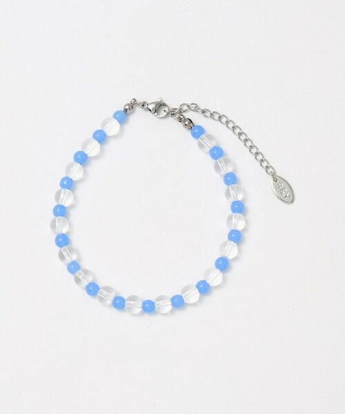 BEAUTY&YOUTH UNITED ARROWS / ビューティー&ユース ユナイテッドアローズ ブレスレット・バングル | ラウンド ビーズ ブレスレット（COBALT）