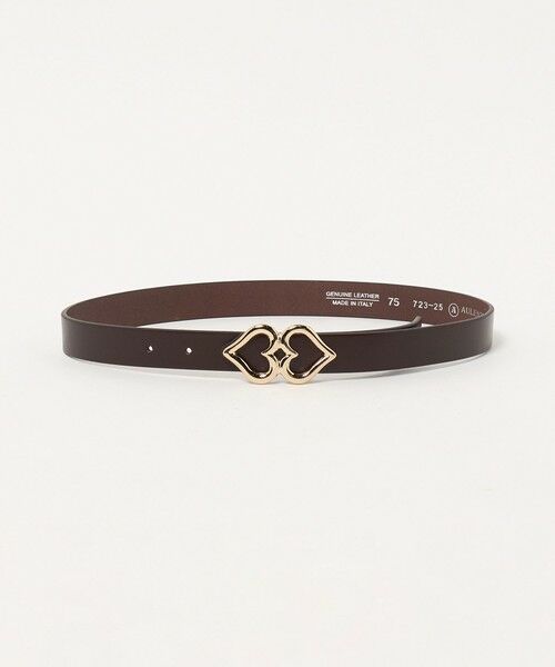 BEAUTY&YOUTH UNITED ARROWS / ビューティー&ユース ユナイテッドアローズ ベルト・サスペンダー | ＜AULENTTI＞ダブルハート ベルト（DK.BROWN）