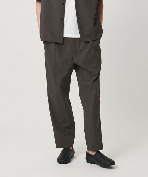 BEAUTY&YOUTH UNITED ARROWS / ビューティー&ユース ユナイテッドアローズ その他パンツ | KOMATSU PACK トロピカル 1P テーパード イージー パンツ NO.9 ストレッチ 吸水速乾 UVカット セットアップ対応（DK.GRAY）