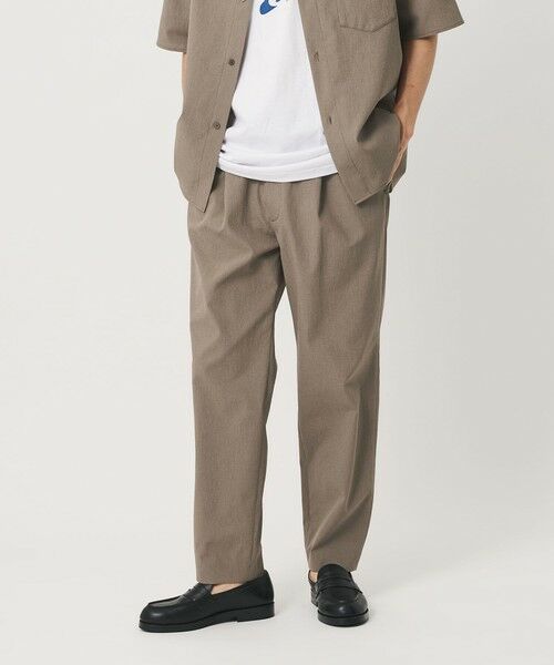 BEAUTY&YOUTH UNITED ARROWS / ビューティー&ユース ユナイテッドアローズ その他パンツ | KOMATSU PACK トロピカル 1P テーパード イージー パンツ NO.6 ストレッチ 吸水速乾 UVカット セットアップ対応（BEIGE）