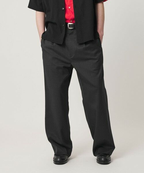 BEAUTY&YOUTH UNITED ARROWS / ビューティー&ユース ユナイテッドアローズ その他パンツ | トロピカル ワイド テーパード スラックス NO.9 ウォッシャブル（DK.GRAY）
