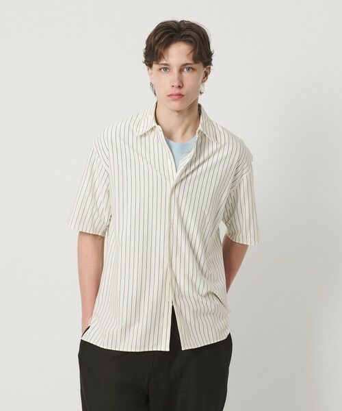 BEAUTY&YOUTH UNITED ARROWS / ビューティー&ユース ユナイテッドアローズ シャツ・ブラウス | 金政メリヤス ストライプ スクエア フィット レギュラー シャツ | 詳細2