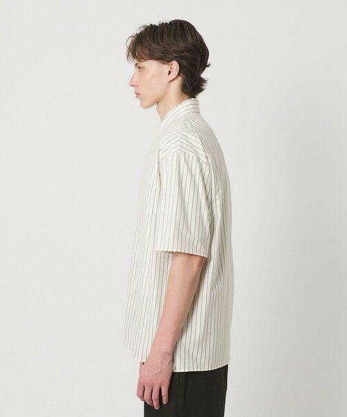 BEAUTY&YOUTH UNITED ARROWS / ビューティー&ユース ユナイテッドアローズ シャツ・ブラウス | 金政メリヤス ストライプ スクエア フィット レギュラー シャツ | 詳細4