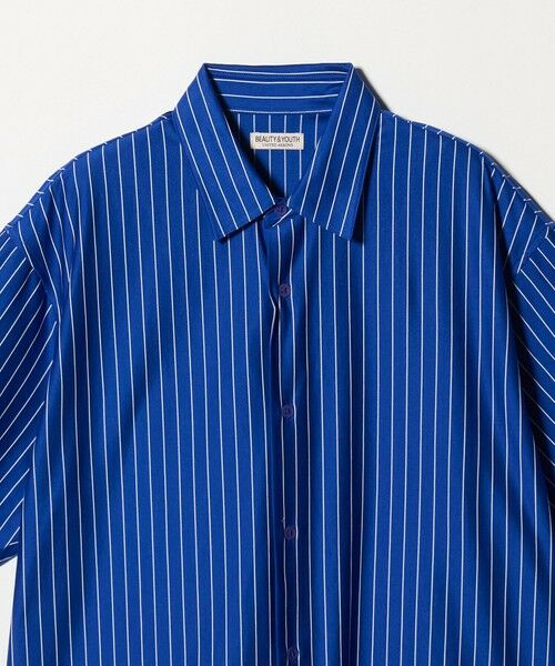 BEAUTY&YOUTH UNITED ARROWS / ビューティー&ユース ユナイテッドアローズ シャツ・ブラウス | 金政メリヤス ストライプ スクエア フィット レギュラー シャツ | 詳細13