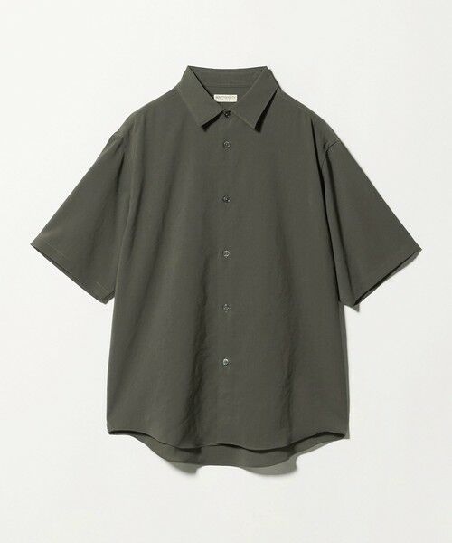 BEAUTY&YOUTH UNITED ARROWS / ビューティー&ユース ユナイテッドアローズ シャツ・ブラウス | ライト ウェーブ トリクシオン レギュラー シャツ GRANDE TAPERD型（DK.GREEN）