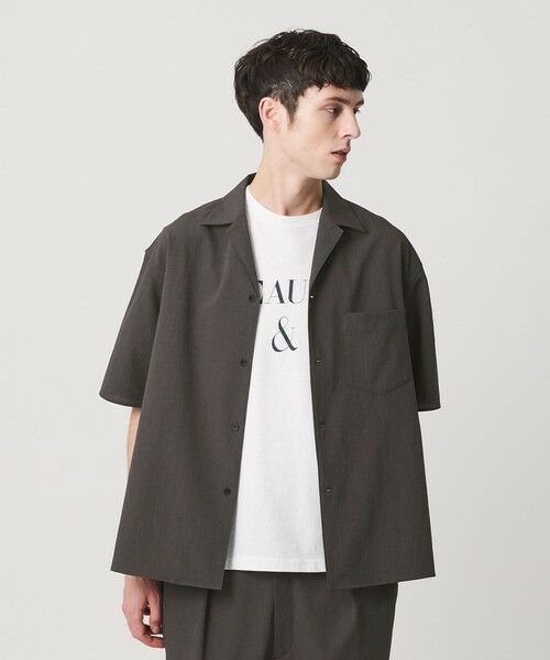 BEAUTY&YOUTH UNITED ARROWS / ビューティー&ユース ユナイテッドアローズ シャツ・ブラウス | KOMATSU PACK トロピカル オープンカラー シャツ GRANDE型 ストレッチ 吸水速乾 UVカット セットアップ対応 | 詳細13