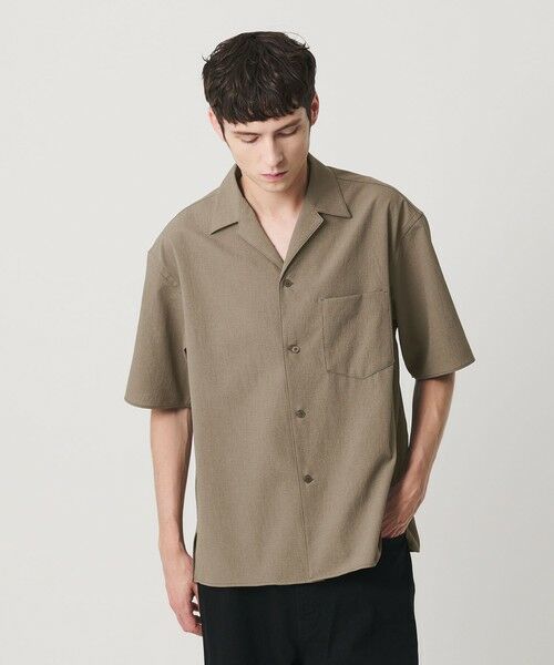 BEAUTY&YOUTH UNITED ARROWS / ビューティー&ユース ユナイテッドアローズ シャツ・ブラウス | KOMATSU PACK トロピカル オープンカラー シャツ GRANDE型 ストレッチ 吸水速乾 UVカット セットアップ対応（BEIGE）
