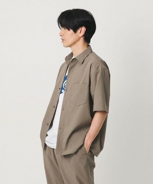 BEAUTY&YOUTH UNITED ARROWS / ビューティー&ユース ユナイテッドアローズ シャツ・ブラウス | KOMATSU PACK トロピカル レギュラー シャツ FORM型 ストレッチ 吸水速乾 UVカット セットアップ対応（BEIGE）