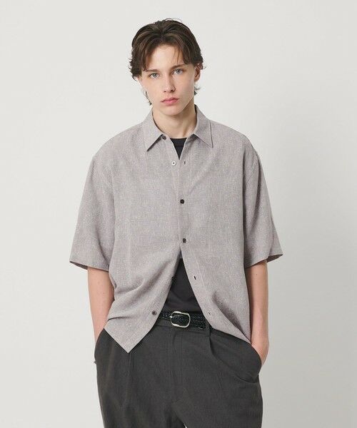 BEAUTY&YOUTH UNITED ARROWS / ビューティー&ユース ユナイテッドアローズ シャツ・ブラウス | ツイスト リネンブレンド レギュラーカラー シャツ FORM型 | 詳細3