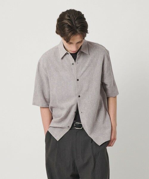 BEAUTY&YOUTH UNITED ARROWS / ビューティー&ユース ユナイテッドアローズ シャツ・ブラウス | ツイスト リネンブレンド レギュラーカラー シャツ FORM型 | 詳細4