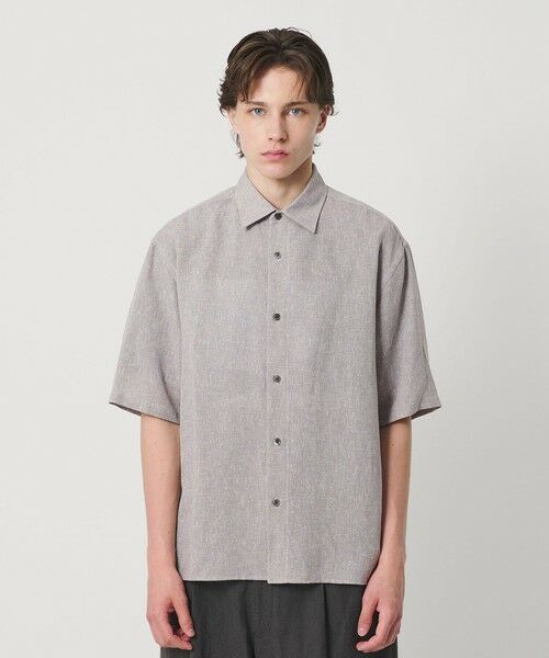 BEAUTY&YOUTH UNITED ARROWS / ビューティー&ユース ユナイテッドアローズ シャツ・ブラウス | ツイスト リネンブレンド レギュラーカラー シャツ FORM型 | 詳細5