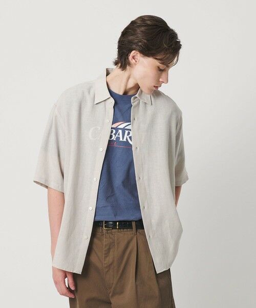 BEAUTY&YOUTH UNITED ARROWS / ビューティー&ユース ユナイテッドアローズ シャツ・ブラウス | ツイスト リネンブレンド レギュラーカラー シャツ FORM型 | 詳細17