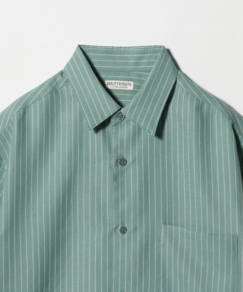 BEAUTY&YOUTH UNITED ARROWS / ビューティー&ユース ユナイテッドアローズ シャツ・ブラウス | ライト リネンタッチ ストライプ レギュラーカラー シャツ FORM TAPERD型 | 詳細11