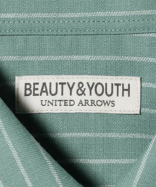 BEAUTY&YOUTH UNITED ARROWS / ビューティー&ユース ユナイテッドアローズ シャツ・ブラウス | ライト リネンタッチ ストライプ レギュラーカラー シャツ FORM TAPERD型 | 詳細16