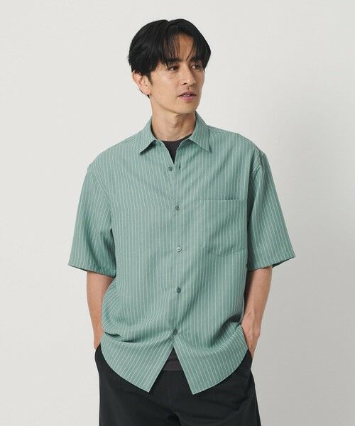 BEAUTY&YOUTH UNITED ARROWS / ビューティー&ユース ユナイテッドアローズ シャツ・ブラウス | ライト リネンタッチ ストライプ レギュラーカラー シャツ FORM TAPERD型 | 詳細2
