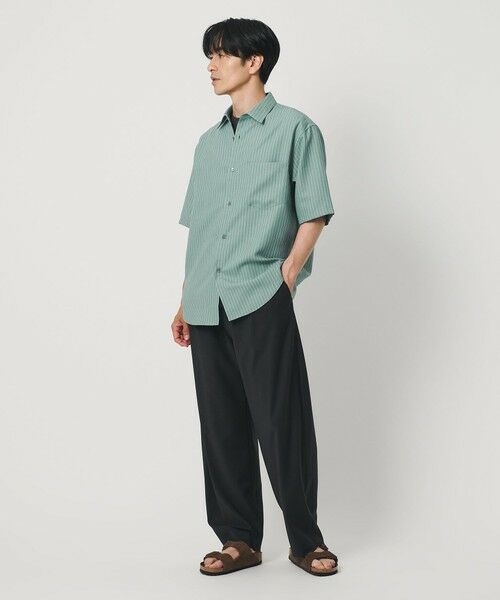 BEAUTY&YOUTH UNITED ARROWS / ビューティー&ユース ユナイテッドアローズ シャツ・ブラウス | ライト リネンタッチ ストライプ レギュラーカラー シャツ FORM TAPERD型 | 詳細4