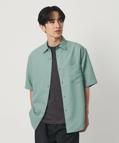 BEAUTY&YOUTH UNITED ARROWS / ビューティー&ユース ユナイテッドアローズ シャツ・ブラウス | ライト リネンタッチ ストライプ レギュラーカラー シャツ FORM TAPERD型 | 詳細6
