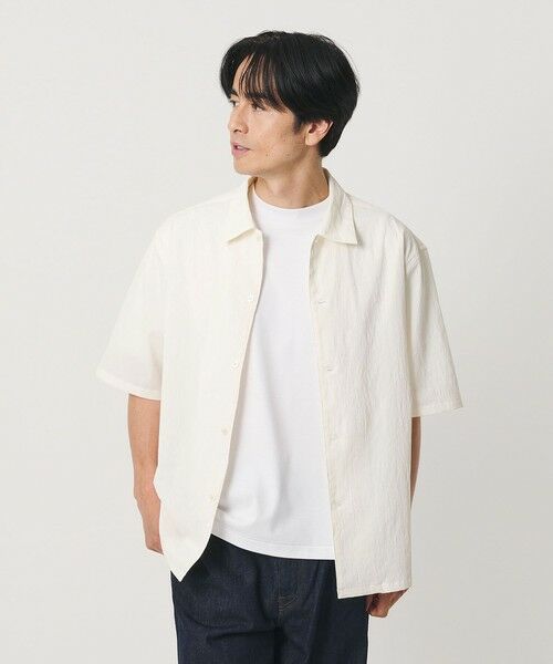 BEAUTY&YOUTH UNITED ARROWS / ビューティー&ユース ユナイテッドアローズ シャツ・ブラウス | ヨウリュウ キャンプカラー シャツ FORM型 吸水速乾 通気性 | 詳細1