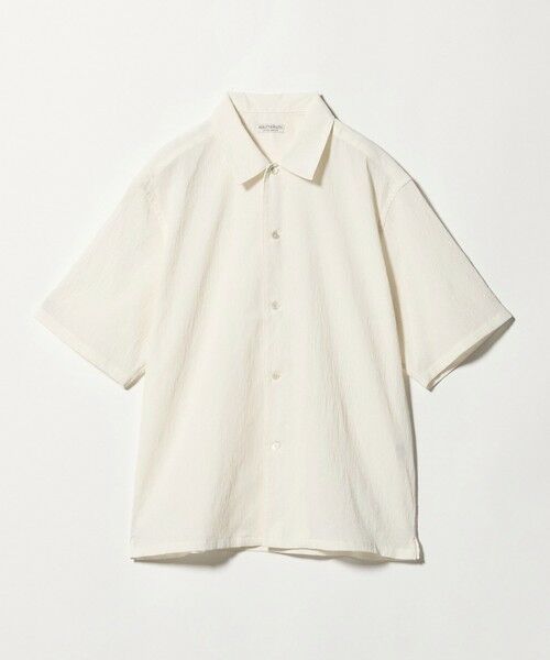 BEAUTY&YOUTH UNITED ARROWS / ビューティー&ユース ユナイテッドアローズ シャツ・ブラウス | ヨウリュウ キャンプカラー シャツ FORM型 吸水速乾 通気性（OFF WHITE）