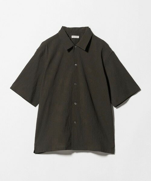 BEAUTY&YOUTH UNITED ARROWS / ビューティー&ユース ユナイテッドアローズ シャツ・ブラウス | ヨウリュウ キャンプカラー シャツ FORM型 吸水速乾 通気性（OLIVE）