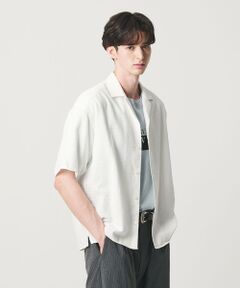 BEAUTY&YOUTH UNITED ARROWS / ビューティー&ユース ユナイテッドアローズ シャツ・ブラウス | ライト ツイードライク オープンカラー シャツ GRANDE TAPERD型