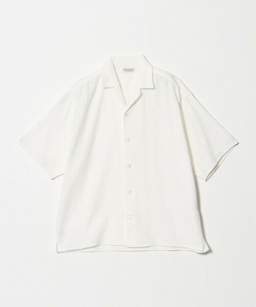 BEAUTY&YOUTH UNITED ARROWS / ビューティー&ユース ユナイテッドアローズ シャツ・ブラウス | ライト ツイードライク オープンカラー シャツ GRANDE TAPERD型 | 詳細3