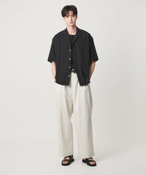 BEAUTY&YOUTH UNITED ARROWS / ビューティー&ユース ユナイテッドアローズ シャツ・ブラウス | ライト ツイードライク オープンカラー シャツ GRANDE TAPERD型 | 詳細8