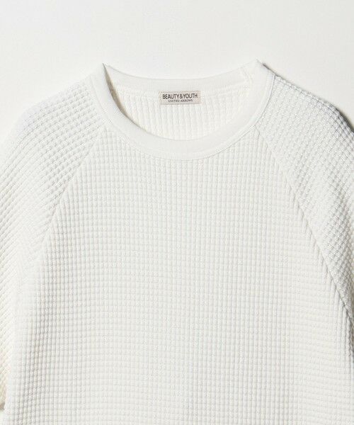BEAUTY&YOUTH UNITED ARROWS / ビューティー&ユース ユナイテッドアローズ カットソー | ビッグ ワッフル クルーネック ショートスリーブ Tシャツ | 詳細3