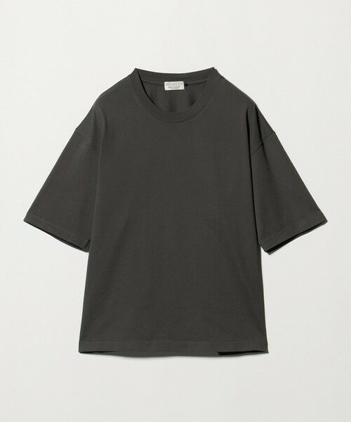 BEAUTY&YOUTH UNITED ARROWS / ビューティー&ユース ユナイテッドアローズ カットソー | ギザ ガーメントダイ クロップド Tシャツ（DK.GRAY）