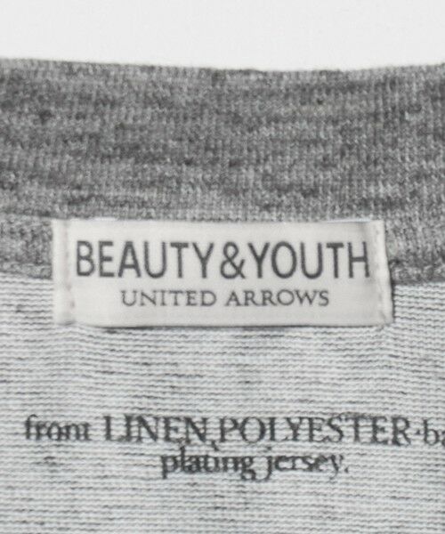 BEAUTY&YOUTH UNITED ARROWS / ビューティー&ユース ユナイテッドアローズ カットソー | リネン テクスチャード クルーネック Tシャツ | 詳細16