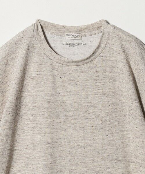 BEAUTY&YOUTH UNITED ARROWS / ビューティー&ユース ユナイテッドアローズ カットソー | リネン テクスチャード クルーネック Tシャツ | 詳細20
