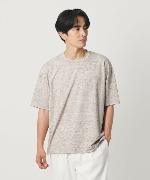BEAUTY&YOUTH UNITED ARROWS / ビューティー&ユース ユナイテッドアローズ カットソー | リネン テクスチャード クルーネック Tシャツ | 詳細18