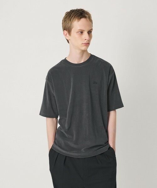 BEAUTY&YOUTH UNITED ARROWS / ビューティー&ユース ユナイテッドアローズ カットソー | ＜LACOSTE for BEAUTY&YOUTH＞ ワントーン パイル ショートスリーブ Tシャツ（DK.GRAY）