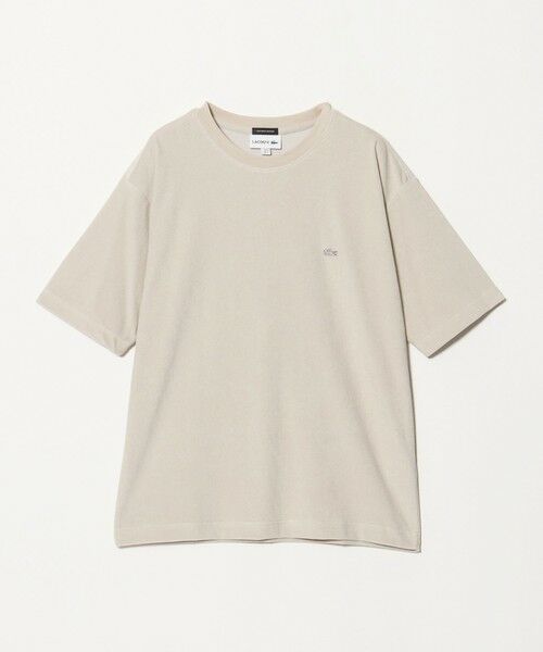 BEAUTY&YOUTH UNITED ARROWS / ビューティー&ユース ユナイテッドアローズ カットソー | ＜LACOSTE for BEAUTY&YOUTH＞ ワントーン パイル ショートスリーブ Tシャツ | 詳細1