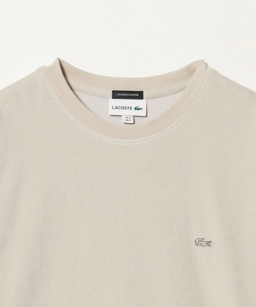 BEAUTY&YOUTH UNITED ARROWS / ビューティー&ユース ユナイテッドアローズ カットソー | ＜LACOSTE for BEAUTY&YOUTH＞ ワントーン パイル ショートスリーブ Tシャツ | 詳細2