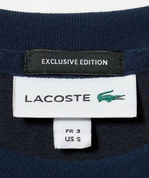 BEAUTY&YOUTH UNITED ARROWS / ビューティー&ユース ユナイテッドアローズ カットソー | ＜LACOSTE for BEAUTY&YOUTH＞ ワントーン パイル ショートスリーブ Tシャツ | 詳細25