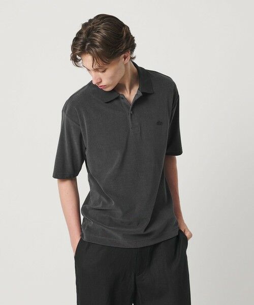 BEAUTY&YOUTH UNITED ARROWS / ビューティー&ユース ユナイテッドアローズ カットソー | ＜LACOSTE for BEAUTY&YOUTH＞ ワントーン パイル ショートスリーブ ポロシャツ | 詳細2