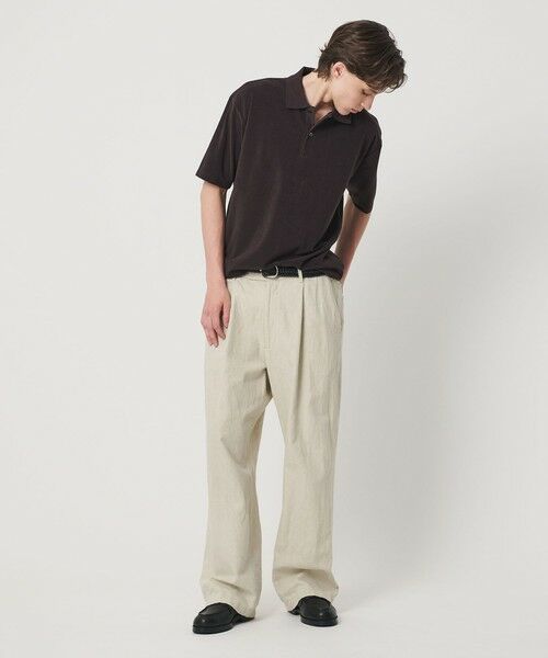 BEAUTY&YOUTH UNITED ARROWS / ビューティー&ユース ユナイテッドアローズ カットソー | ＜LACOSTE for BEAUTY&YOUTH＞ ワントーン パイル ショートスリーブ ポロシャツ | 詳細21