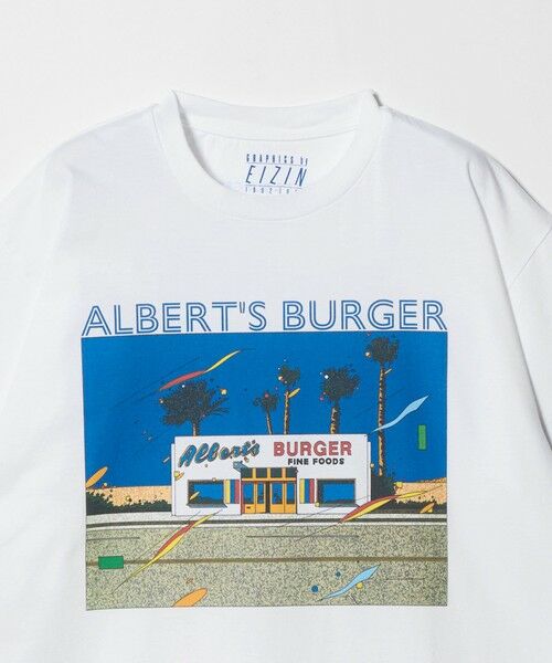 BEAUTY&YOUTH UNITED ARROWS / ビューティー&ユース ユナイテッドアローズ カットソー | 【別注】＜EIZIN SUZUKI＞ALBERT'S BURGER プリント Tシャツ | 詳細2