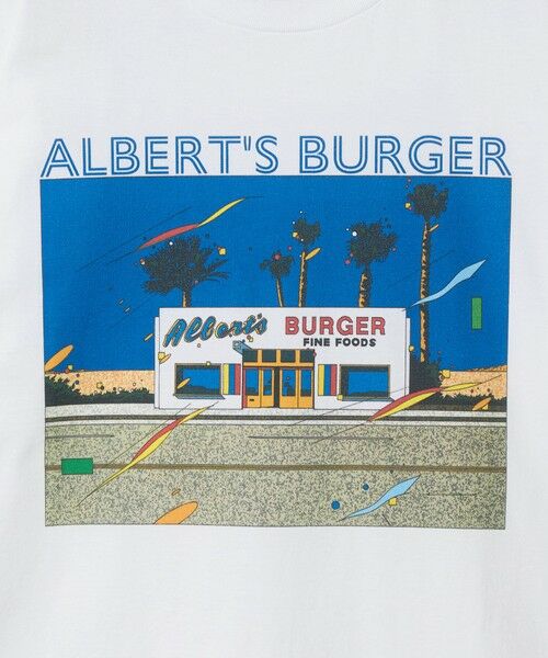BEAUTY&YOUTH UNITED ARROWS / ビューティー&ユース ユナイテッドアローズ カットソー | 【別注】＜EIZIN SUZUKI＞ALBERT'S BURGER プリント Tシャツ | 詳細5