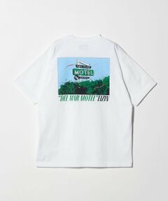 BEAUTY&YOUTH UNITED ARROWS / ビューティー&ユース ユナイテッドアローズ カットソー | 【別注】＜EIZIN SUZUKI＞DEL MAR MOTEL プリント Tシャツ