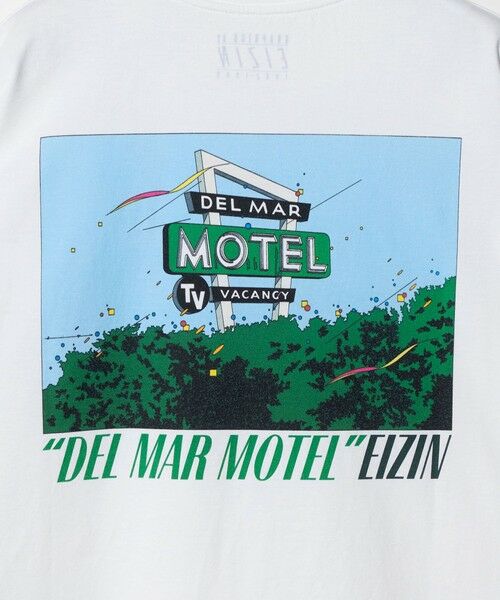 BEAUTY&YOUTH UNITED ARROWS / ビューティー&ユース ユナイテッドアローズ カットソー | 【別注】＜EIZIN SUZUKI＞DEL MAR MOTEL プリント Tシャツ | 詳細12